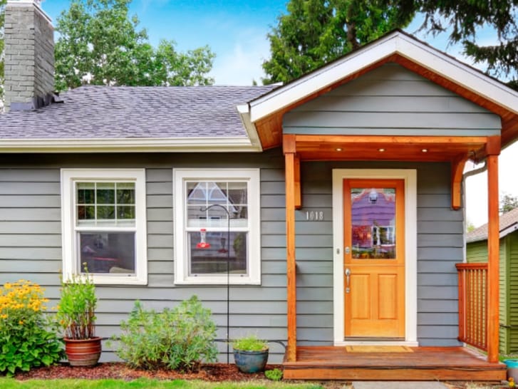 A quaint wooden shack