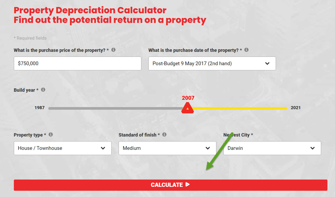 Darwin Depreciation Schedules Calculation