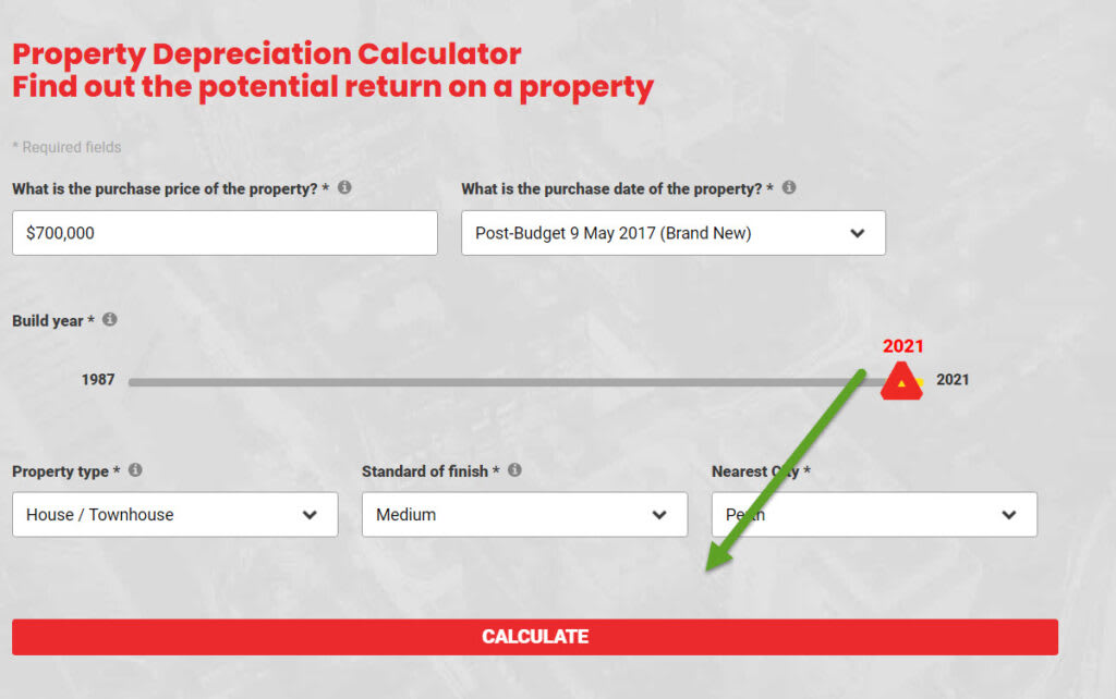 Perth Depreciation Schedule Report