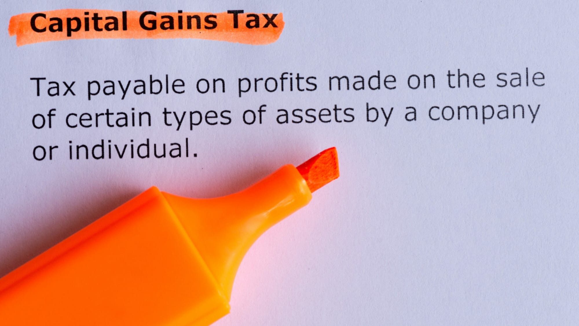 Property Capital Gains Tax