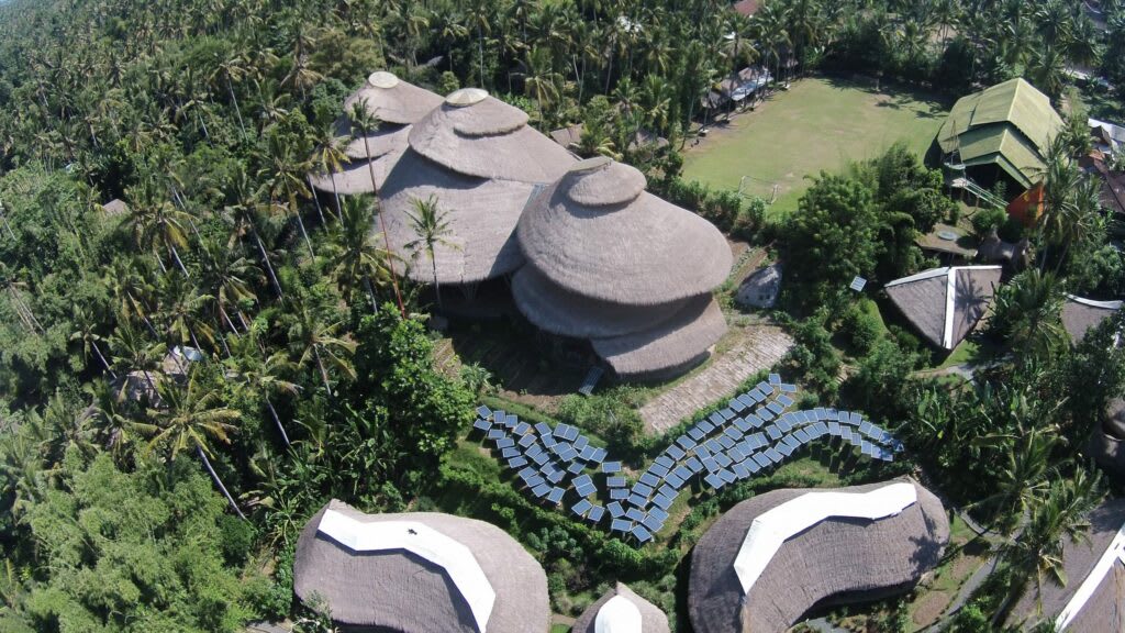 School made from bamboo